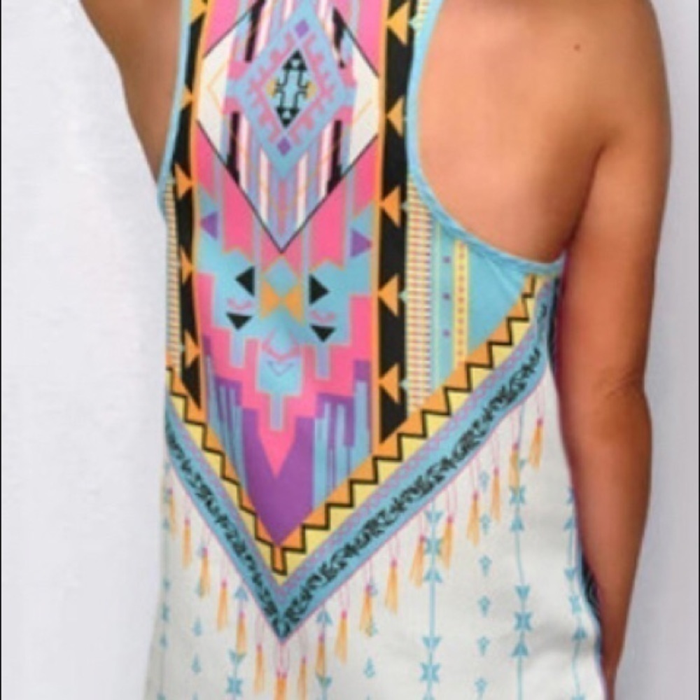 Geometric Racerback Top nwt - Picture 2 of 6